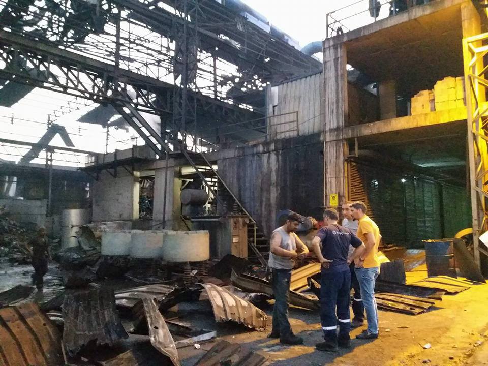 Hatay'da bir çelikhanede kazan patladı