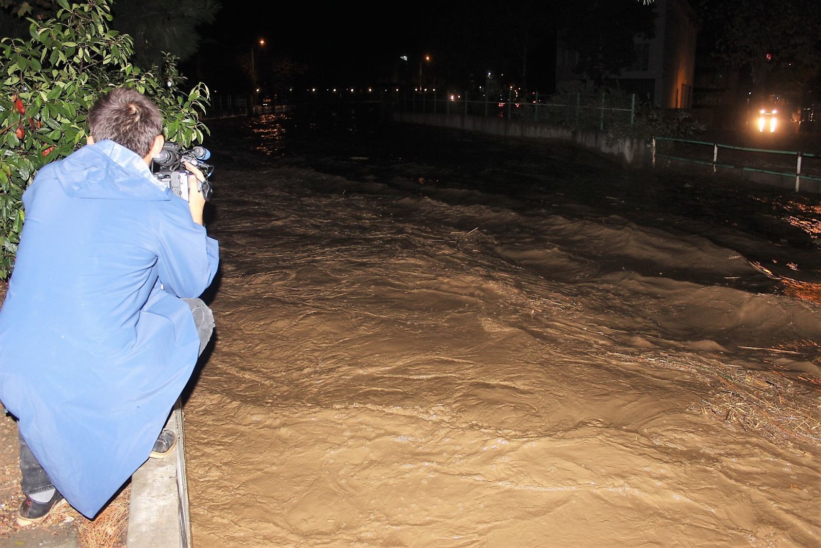Tekirdağ'da dere taştı