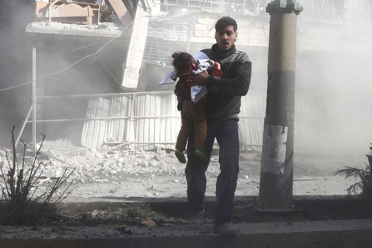 Esad Doğu Guta'da katliam yapıyor! 48 saatte 250 ölü, 1200 yaralı ​