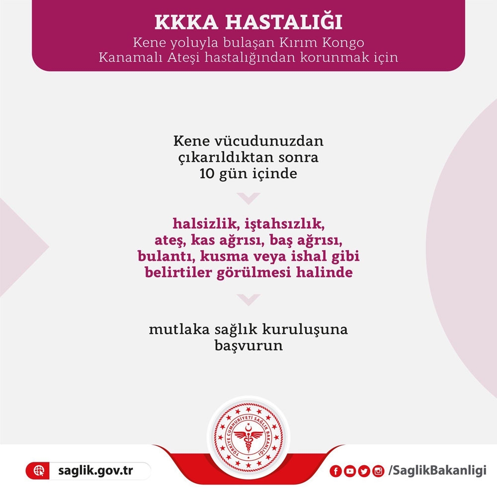 Bakanlıktan KKKA uyarısı