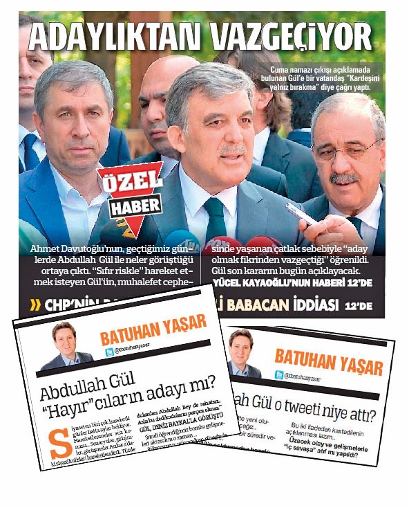 Bir yıldır yazıyorduk