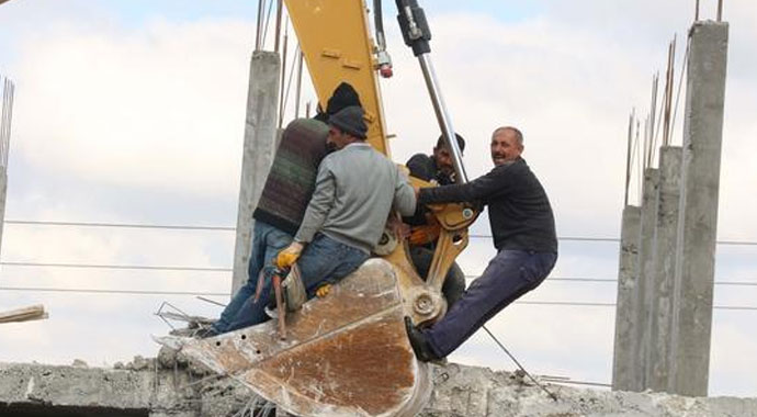 Şanlıurfa'da kaçak yapılarla mücadele