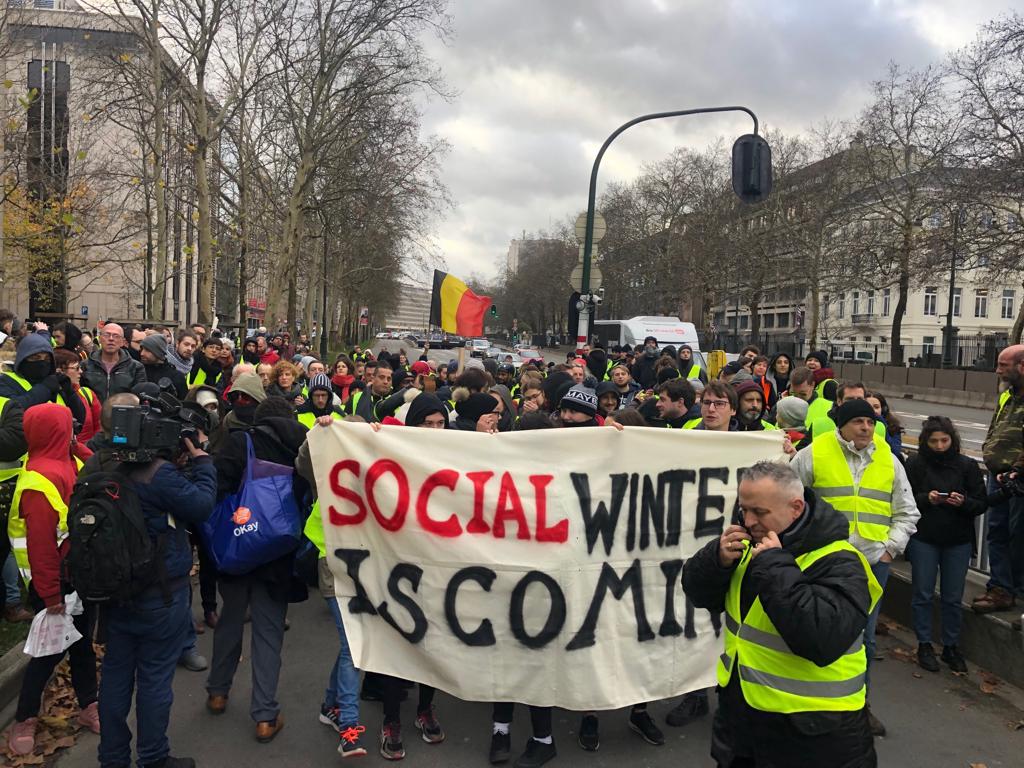Belçika'da da 'sarı yelekliler' protestosu