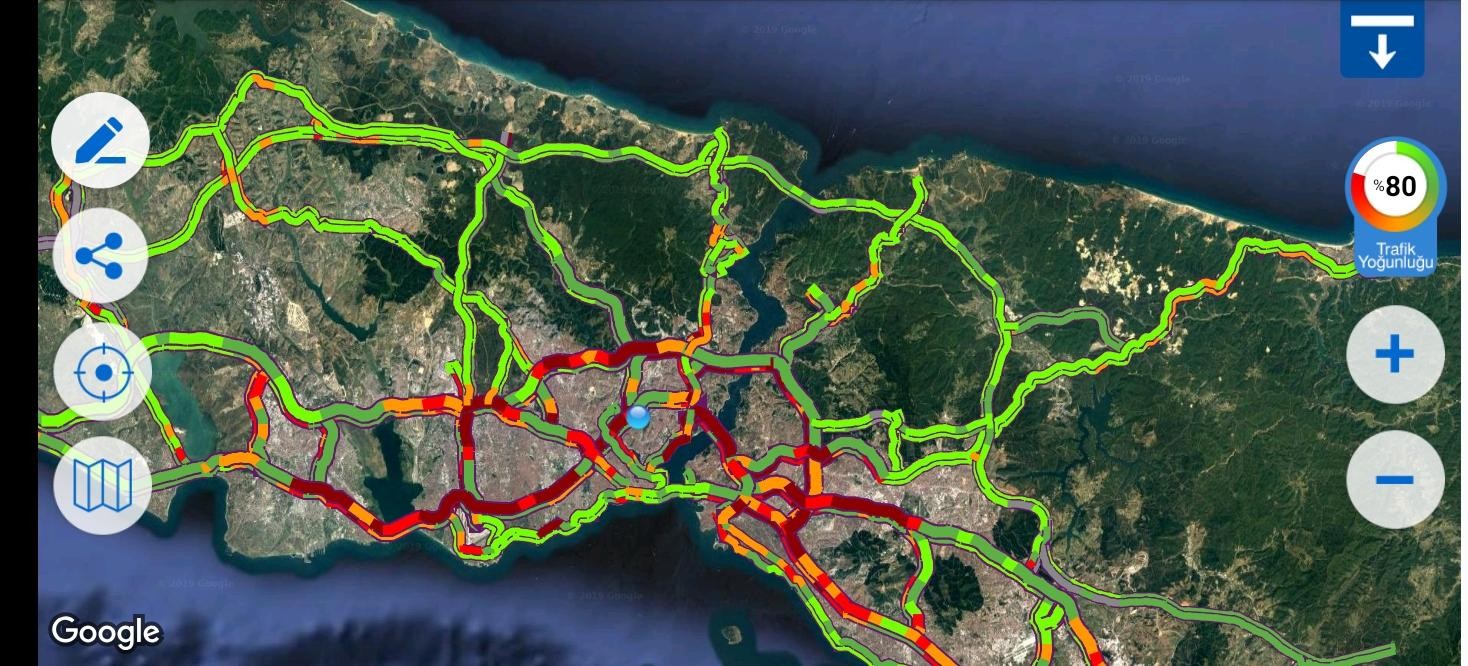 İstanbul’da trafik yoğunluğu yüzde 80’lere ulaştı