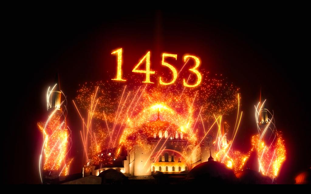 İstanbul'un Fethi'nin yıldönümünde görsel şölen