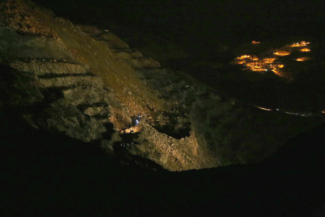 Siirt'in Şirvan ilçesindeki bakır madeni sahasında heyelan