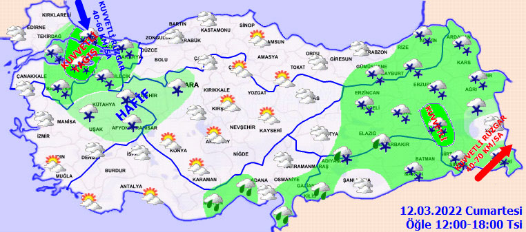 Meteoroloji saat verdi, kuvvetli geliyor! Bir uyarı da Çarşamba günü için