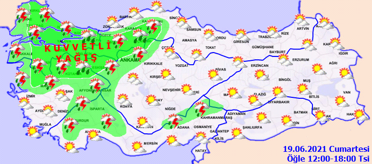 Meteoroloji il il uyardı! Kuvvetli sağanak bekleniyor