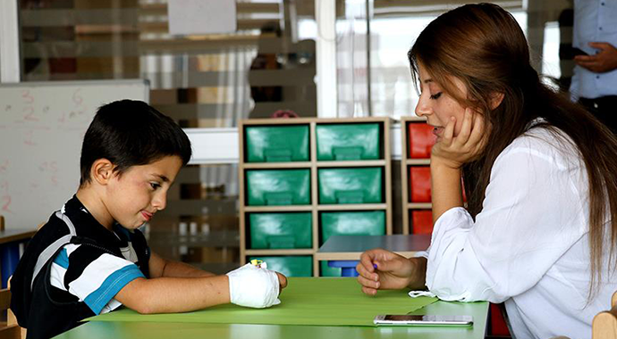 Çocuklara hastanede eğitim