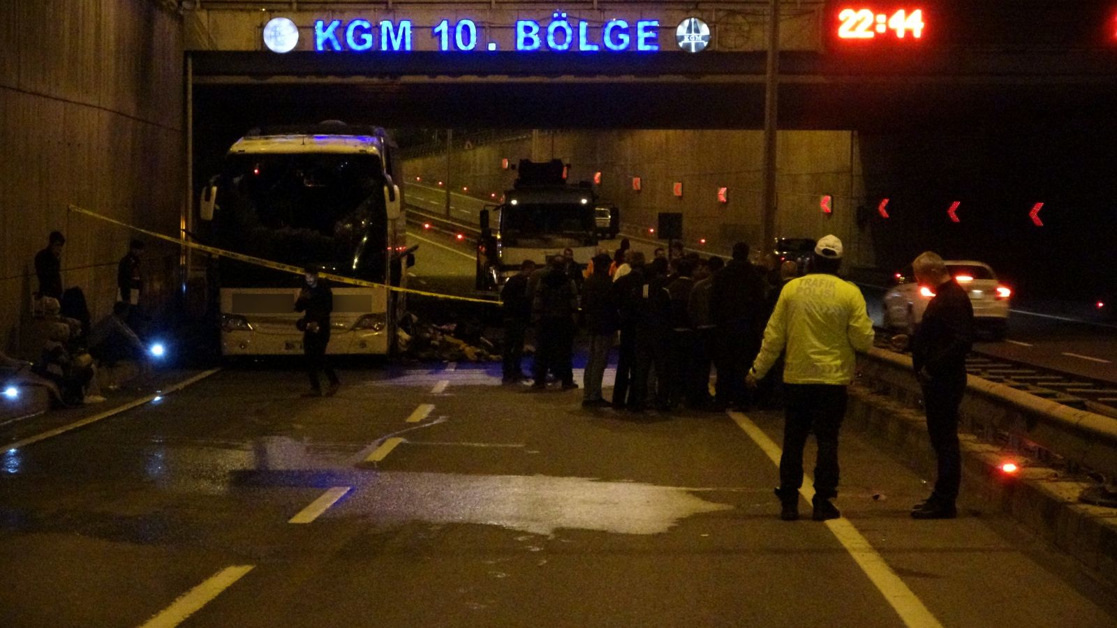 Faciadan dönüldü: Yolcu otobüsünde yangın çıktı