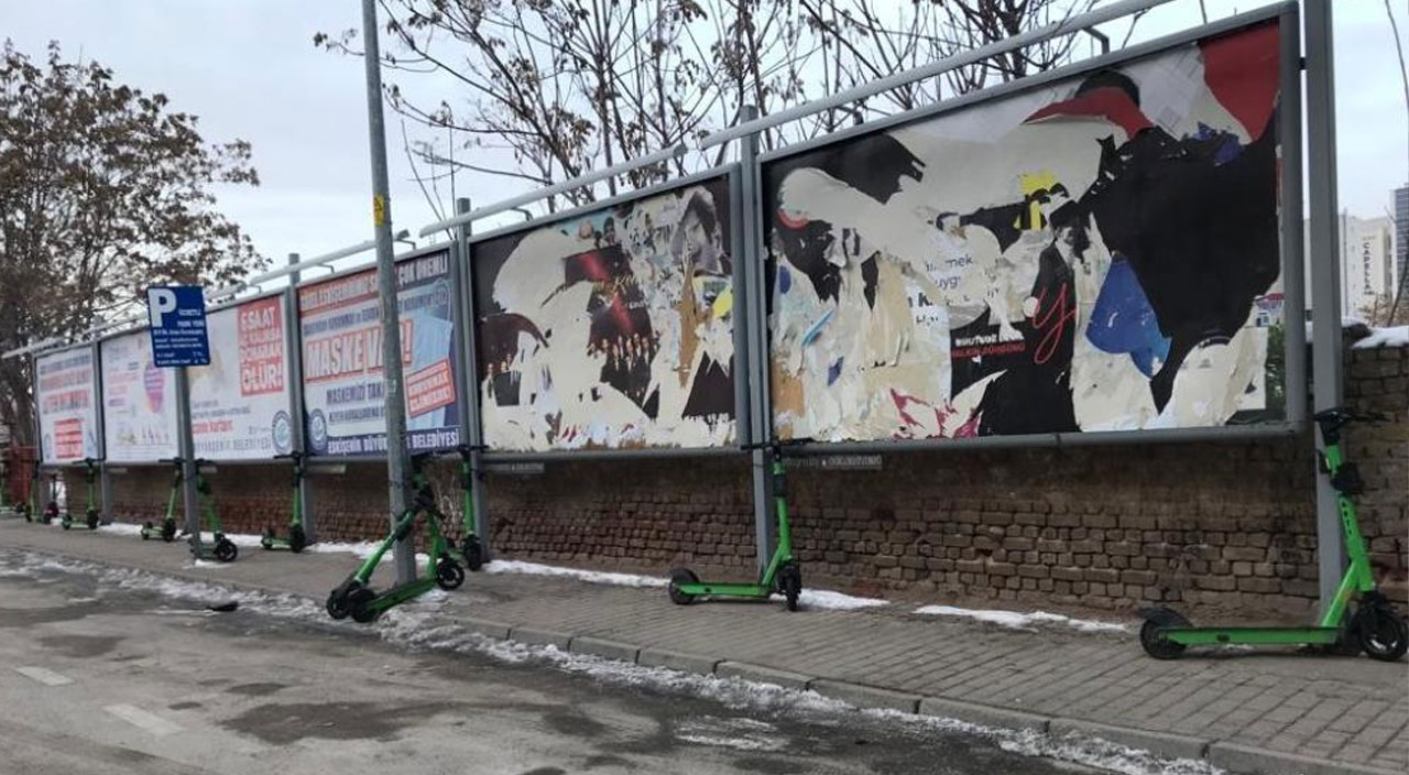 Scooterlar yaya ulaşımını zorlaştırıyor