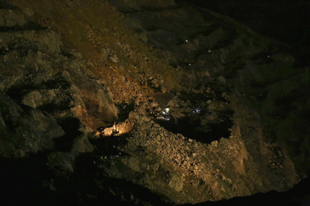 Siirt'in Şirvan ilçesindeki bakır madeni sahasında heyelan