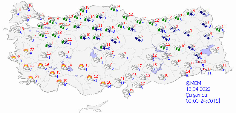 Meteoroloji il il açıkladı: Sıcaklık düşüyor, kar yağışı geliyor