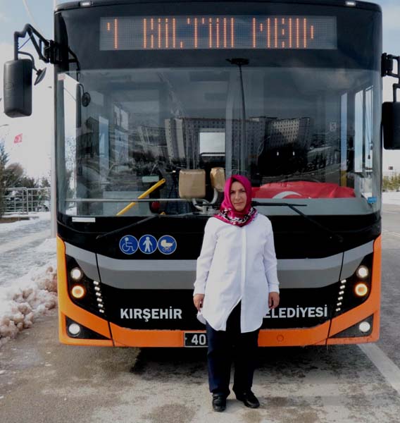 Kırşehir'in tek kadın şoförü: Fatma Yeşilay