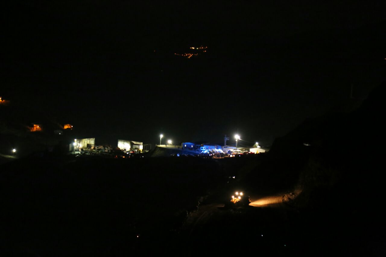 Siirt'in Şirvan ilçesindeki bakır madeni sahasında heyelan