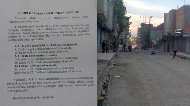Yasağın devam ettiği Silopi'de seyyar marketler satış yapacak