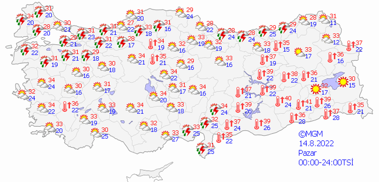 Meteoroloji saat verdi İstanbul'a sağanak geliyor! Birçok kente kritik uyarı (14 Ağustos 2022 hava durumu)
