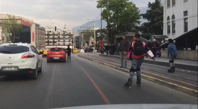 Bursa’da ölüm oyunu kameralara yansıdı