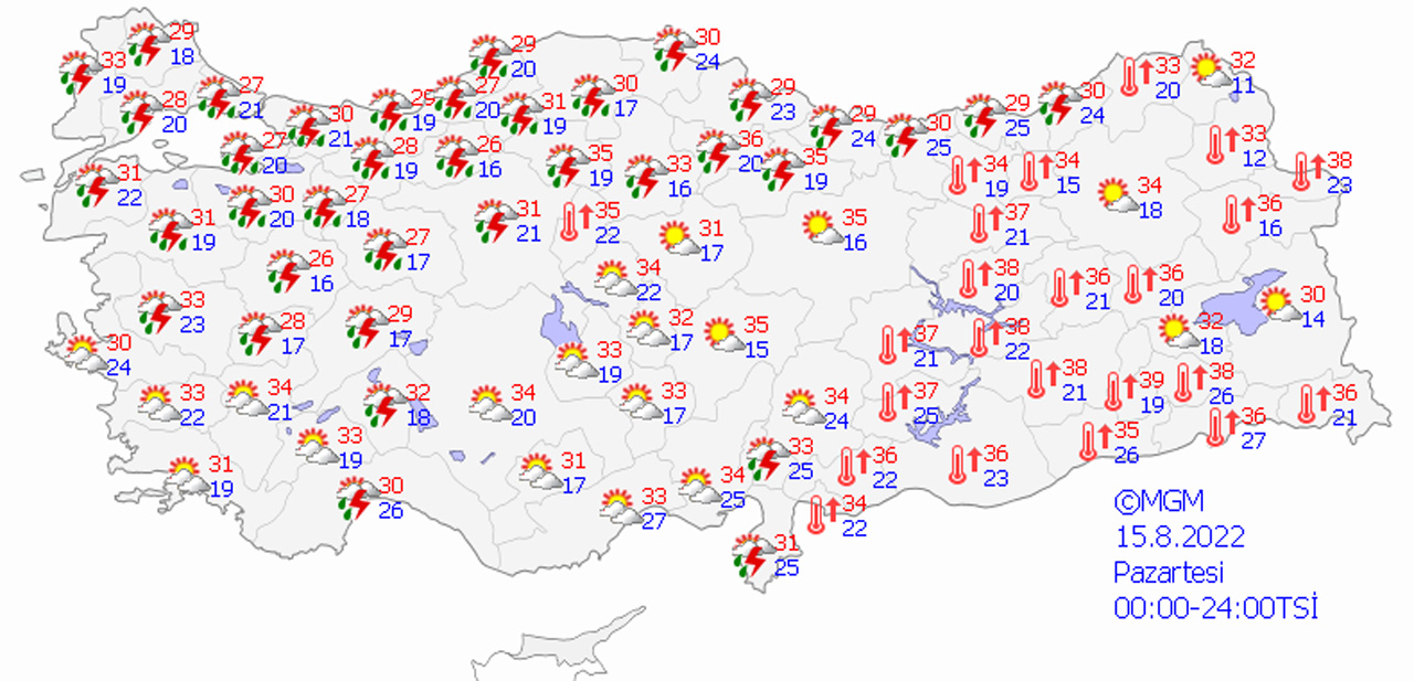 Haftanın ilk gününde 17 kentte 'sarı' alarm! Meteoroloji il il uyardı: Sel, su baskını ve doluya dikkat... Haftanın ilk gününde 17 kentte 'sarı' alarm! Meteoroloji il il uyardı: Sel, su baskını ve doluya dikkat...