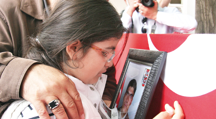 Şehitlerimize veda...