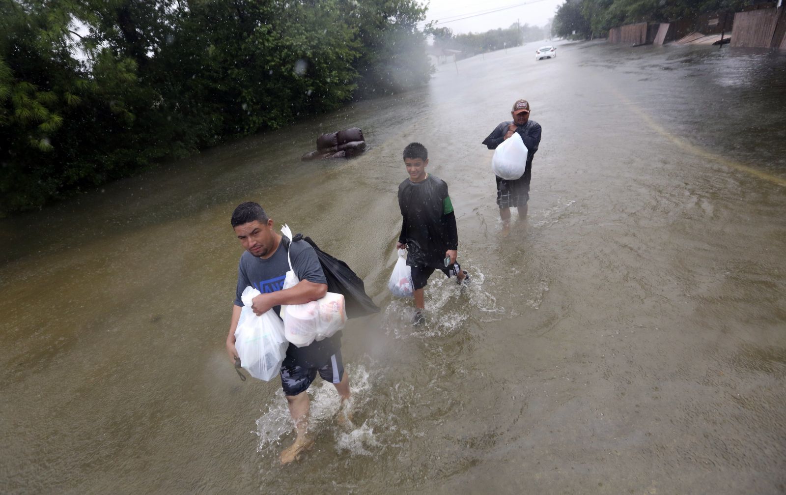 Harvey Kasırgası ABD'yi dağıttı! Uçaklar sular altında kaldı