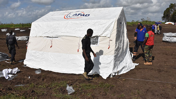 AFAD'dan Mozambik'e çadır kent
