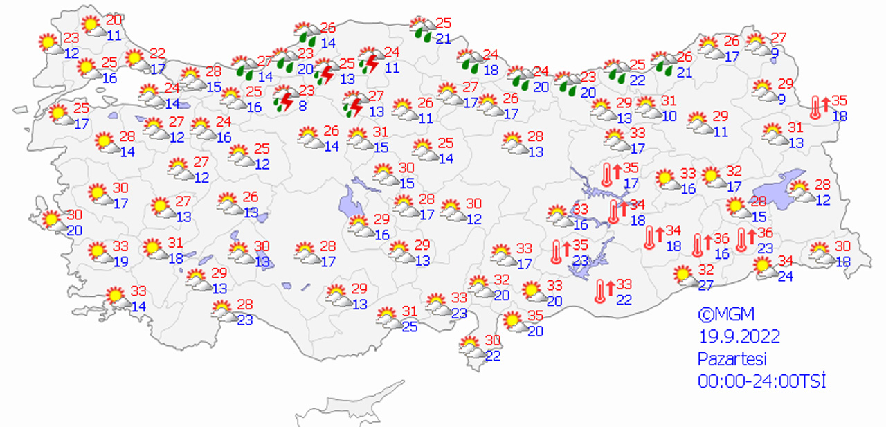 Montları ve kazakları hazırlayın! Hava daha da soğuyacak, yağışlar başlıyor (19 Eylül 2022 hava durumu) Montları ve kazakları hazırlayın! Hava daha da soğuyacak, yağışlar başlıyor (19 Eylül 2022 hava durumu)
