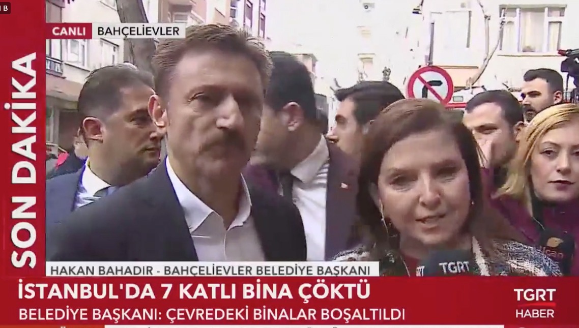 Bahçelievler'de 7 katlı bina çöktü