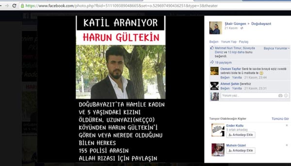 Hamile eşi ve kızını öldürün sürücüyü sosyal medyada arıyor!