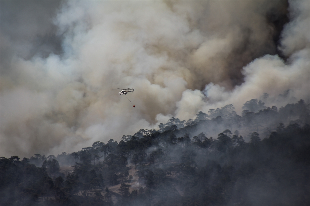 Kütahya'daki yangın 3. gününde