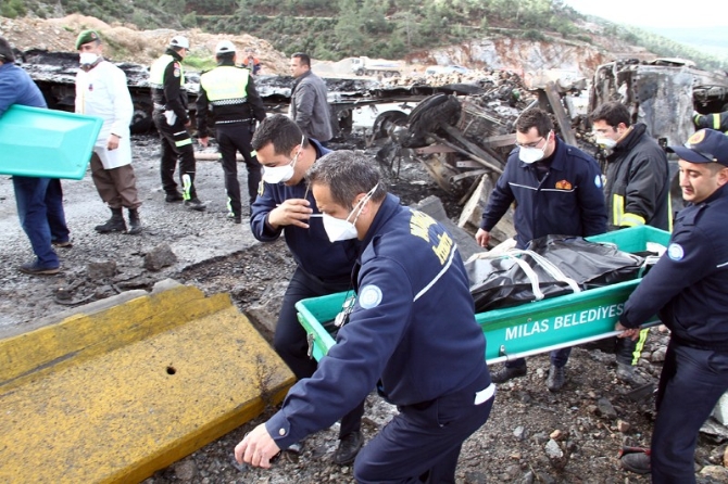 Aniden alev alan TIR’ın içinde yanarak can verdi