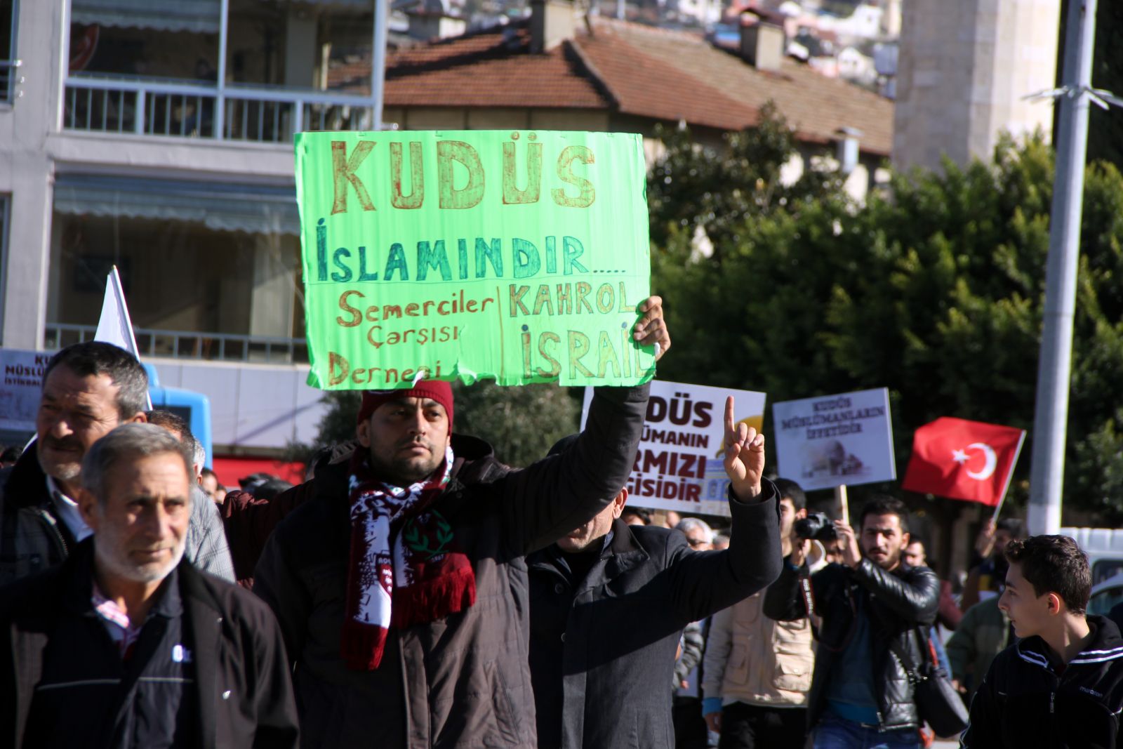 Hatay'da Kudüs kararı protesto edildi