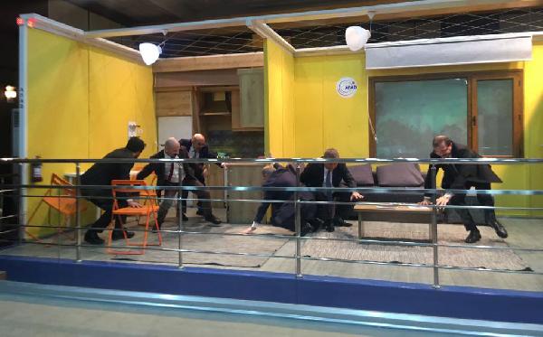 Başbakan Yardımcıları deprem tatbikatında