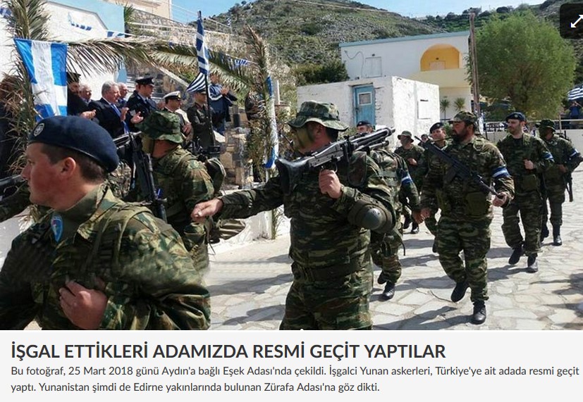 Yunanlar'dan bir adamıza daha işgal planı