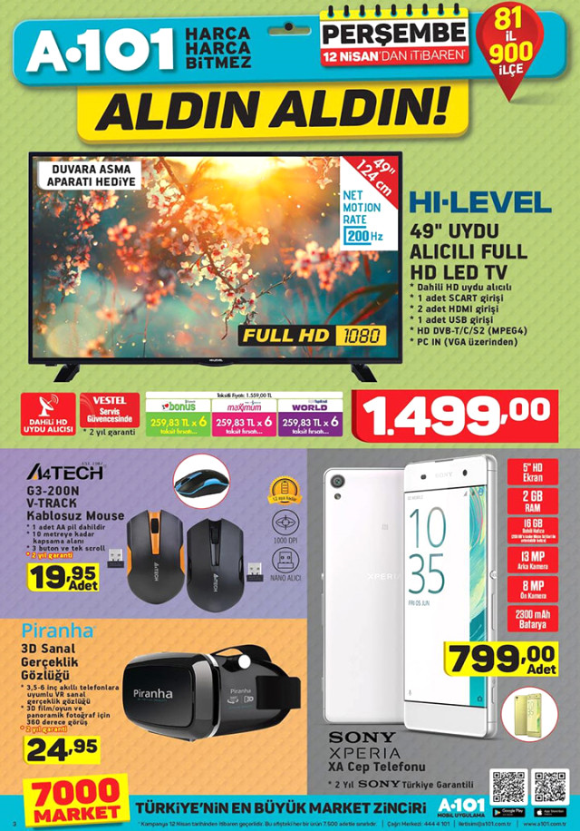 A101'de teknolojiye el attı, ürünler yarı fiyatına