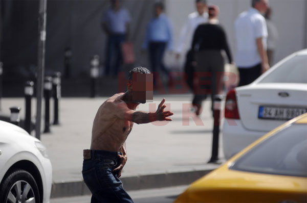 Mecidiyeköy'de şoke eden görüntü!