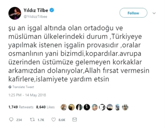 Yıldız Tilbe'den İsrail katliamına çok sert tepki!
