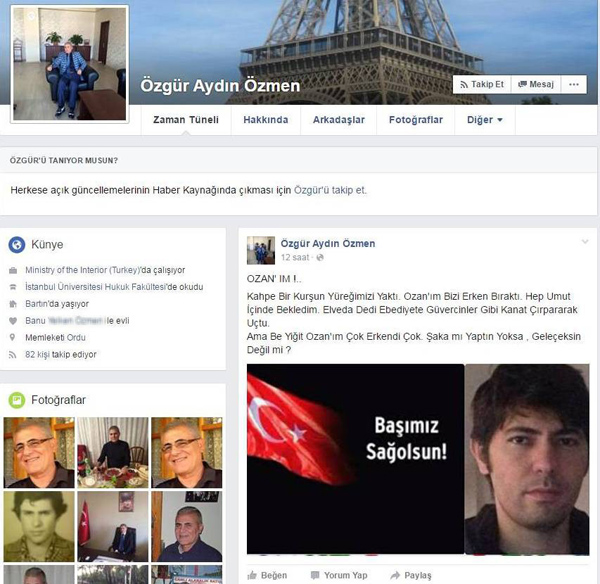 Şehit Ozan Özmen Nusaybin'e gönüllü gitmiş