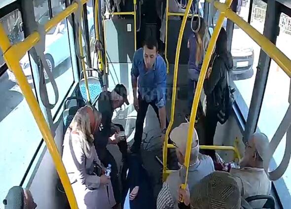 Halk otobüsünde panik anları