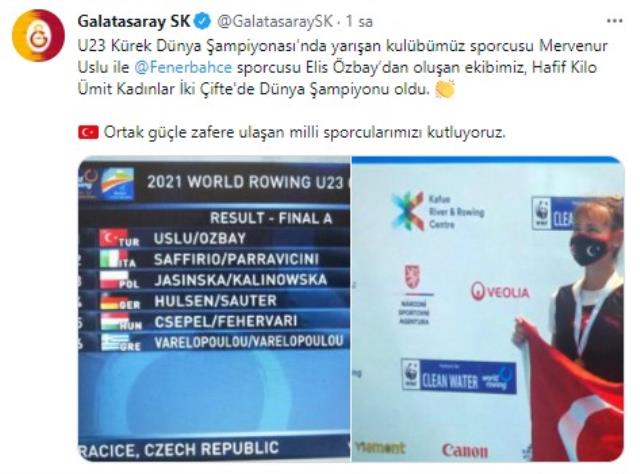 Ezeli rakiplerden ortak paylaşım: Sporseverlerden büyük alkış aldı