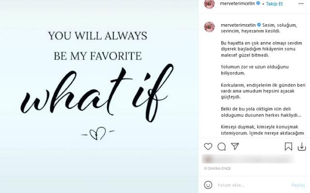 Fatih Terim’in kızı Merve Terim Çetin karnındaki bebeğini kaybetti!