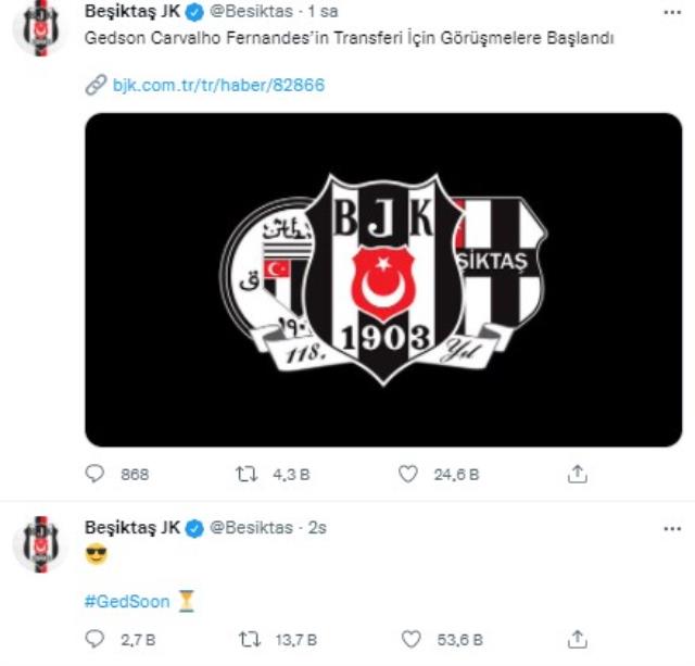 Beşiktaş KAP’a bildirdi Karadeniz ekibi imza attırdı! Gedson resmen Rizespor'da