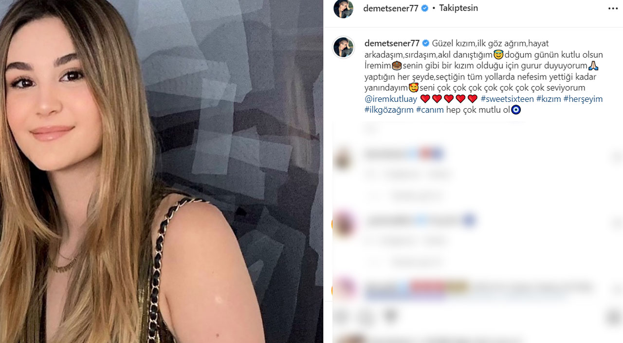 Demet Şener kızını paylaştı, yorum yağdı: Güzellik anneden, boy babadan