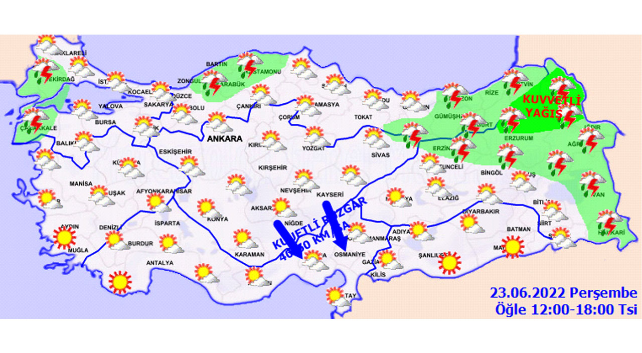 Meteoroloji tarih vererek uyardı: Bazı illerde hava sıcaklıkları 5 derece birden düşecek! (23 Haziran hava durumu)