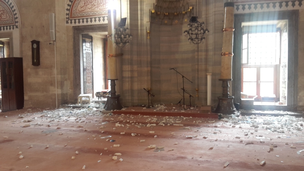 İstanbul'daki bombalı saldırı sonrası Şehzade Camii bu hale geldi