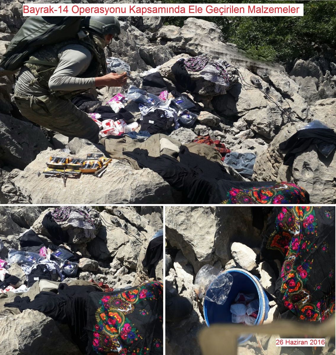 PKK mezarlığı yakınından cephanelik çıktı!