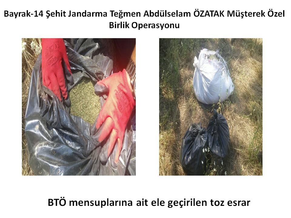 Lice operasyonunda ele geçirilenler