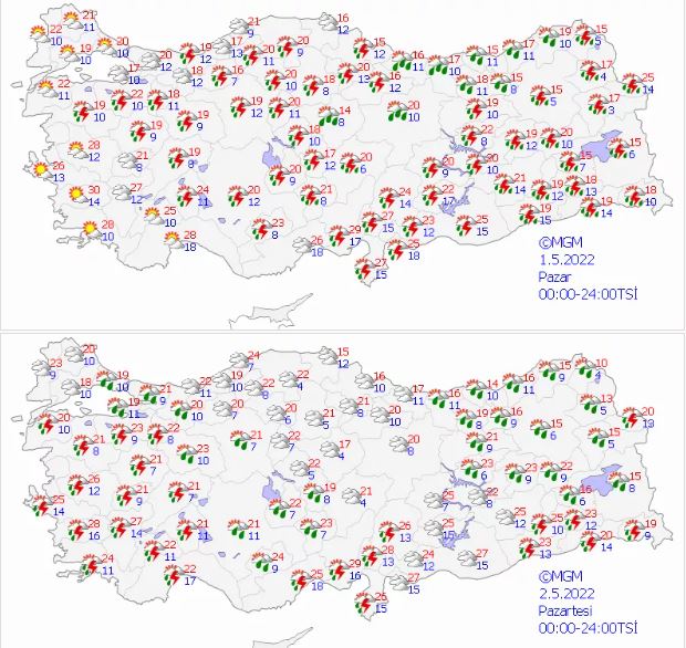 Meteoroloji uyardı: Bayramda sağanak yağış bekleniyor
