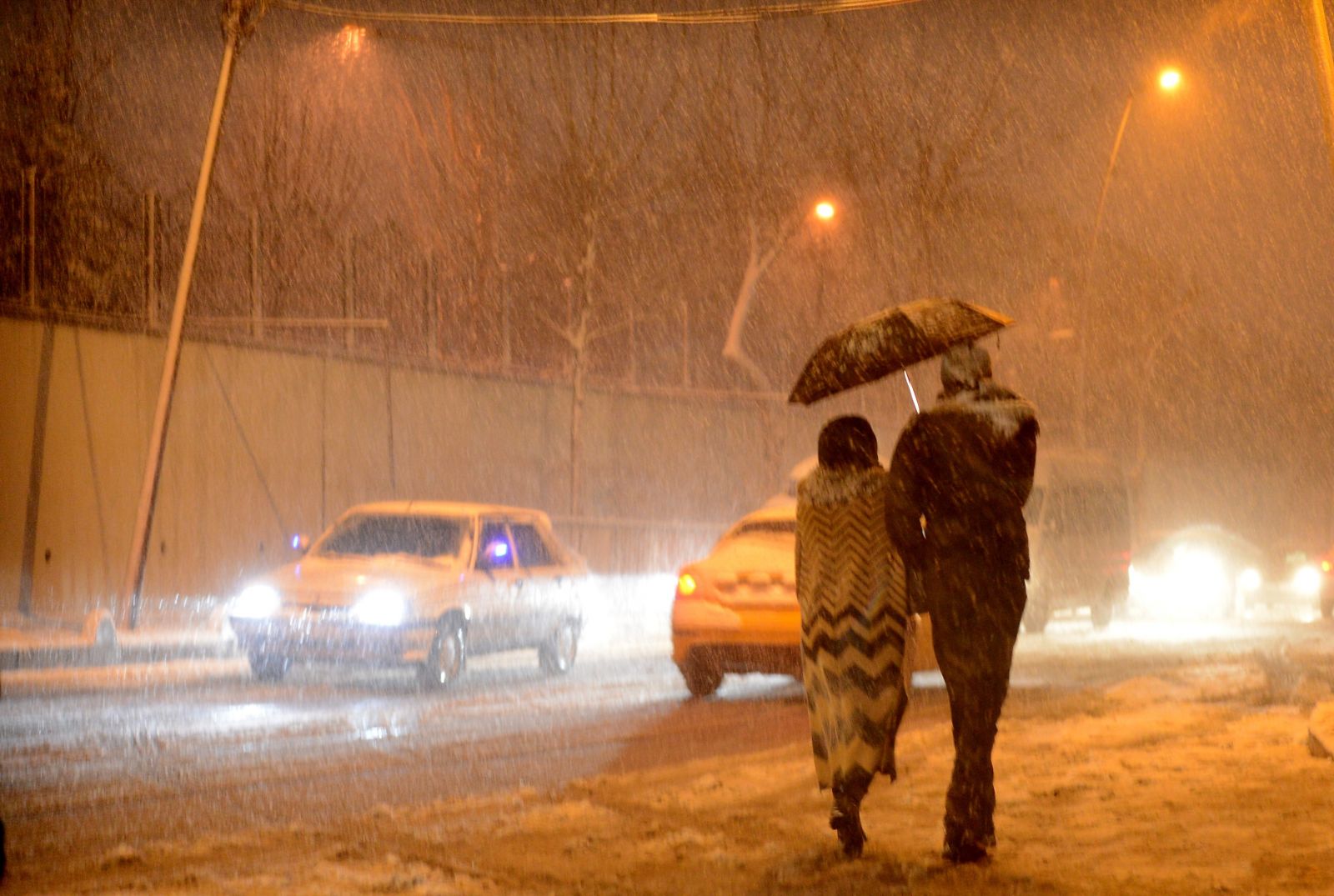 İstanbul'dan kar manzaraları