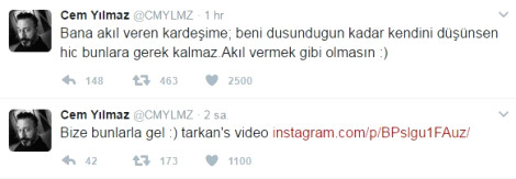 Cem Yılmaz ve Tarkan'dan referandum paylaşımı